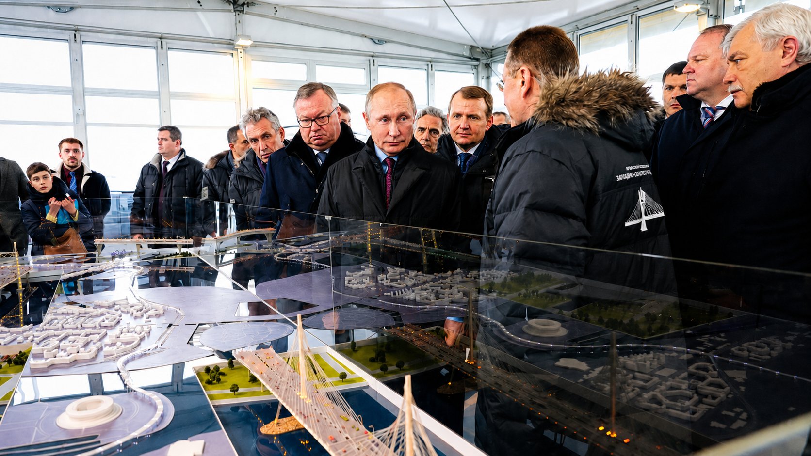 Осмотр интерактивного макета Западного скоростного диаметра
